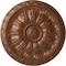 Ekena Millwork Kirke Ceiling Medallion (Fits Canopies up to 3 3/4"), Hnd-Painted Polished Copper, 15 3/4"OD x 5/8"P CM16KIPOS - alternate 1